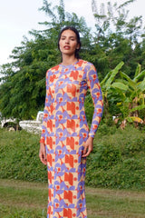 Andreina Dress Retro Orange