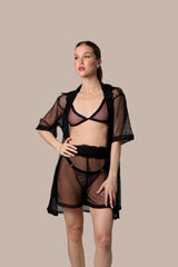 Set Paula Black Mesh
