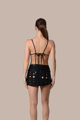 Etherea Mini Black Laser Scarf