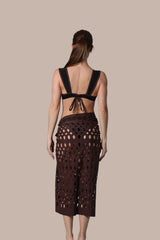 Etherea Brown Laser Scarf