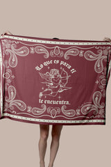 Silk Scarf "Lo que es para ti, te encuentra"