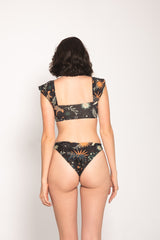 Mara Black Tiere Handcrafted