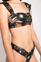 Mara Black Tiere Handcrafted