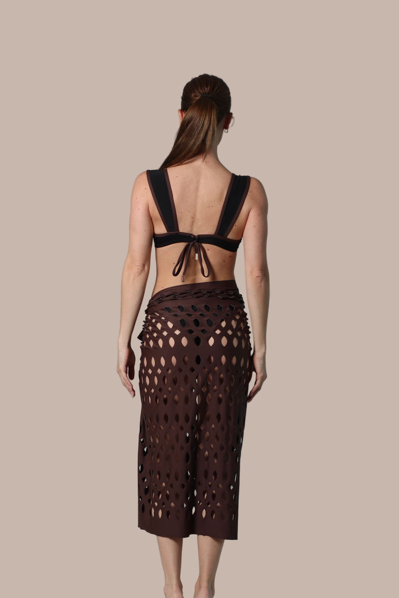 Etherea Brown Laser Scarf