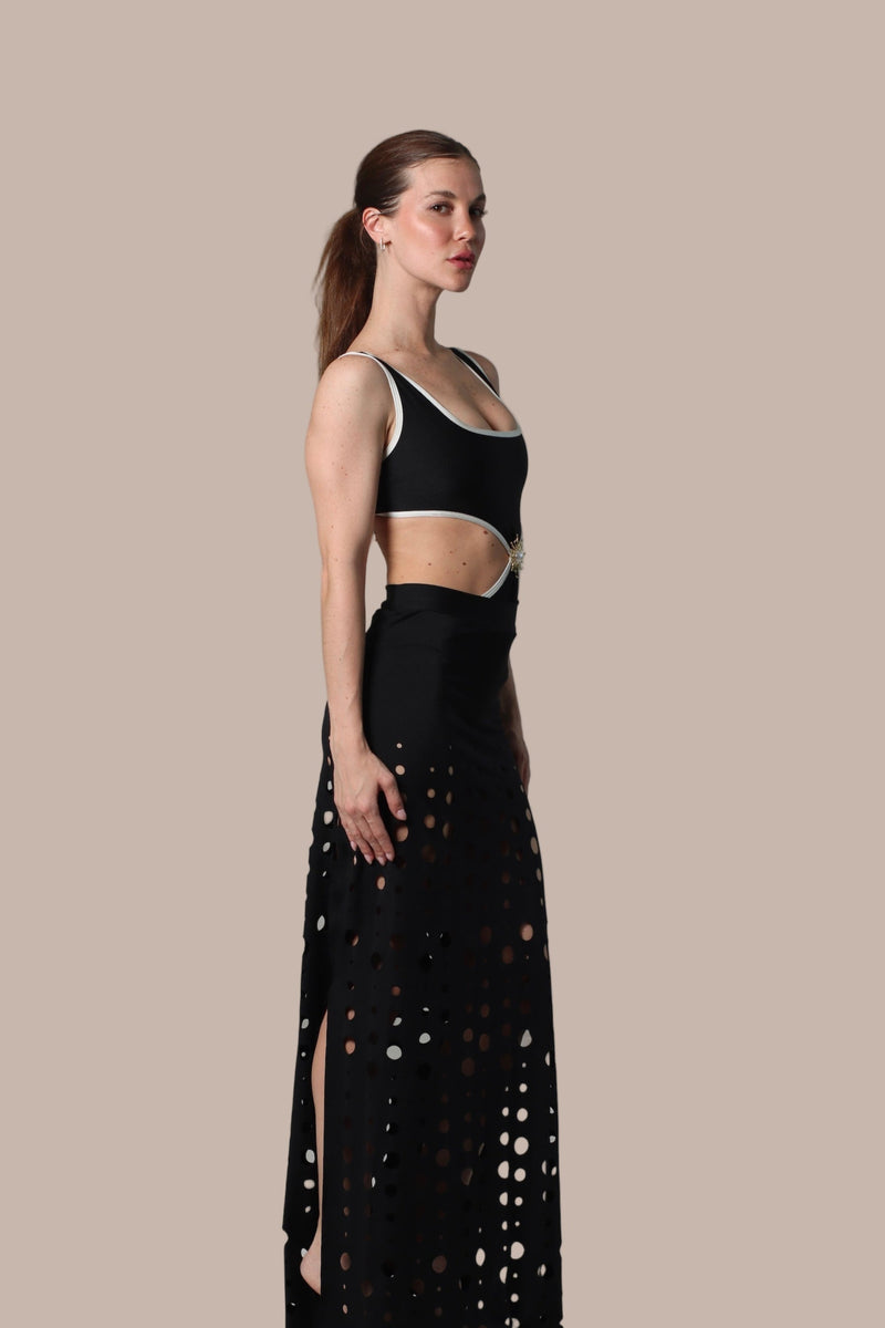 Boreal Black Laser Skirt