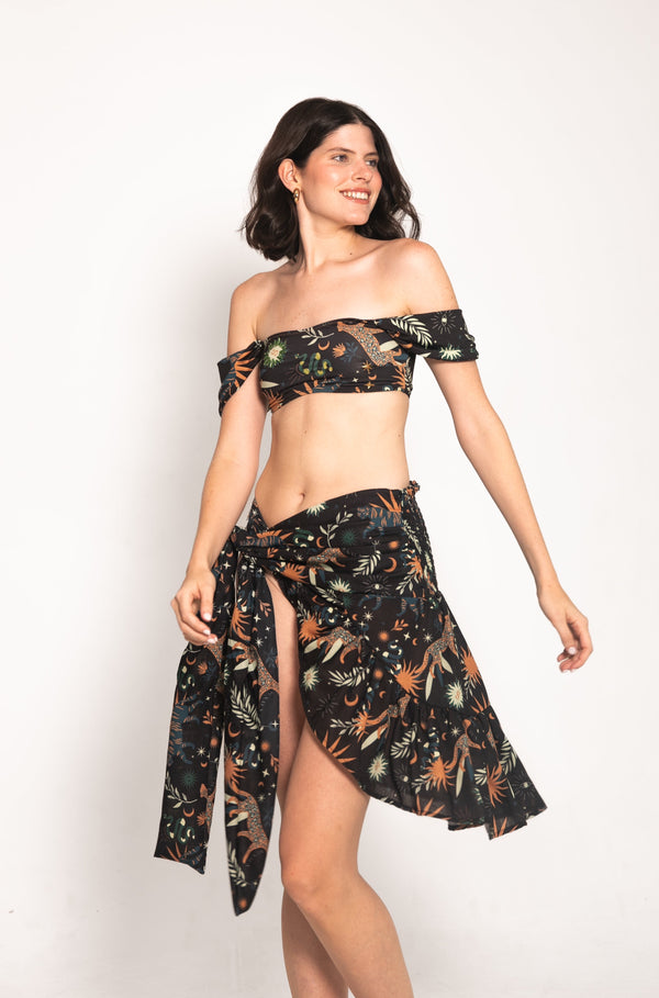 Catalina Black Tiere Skirt