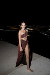 Fiore Skirt Metallic Cooper