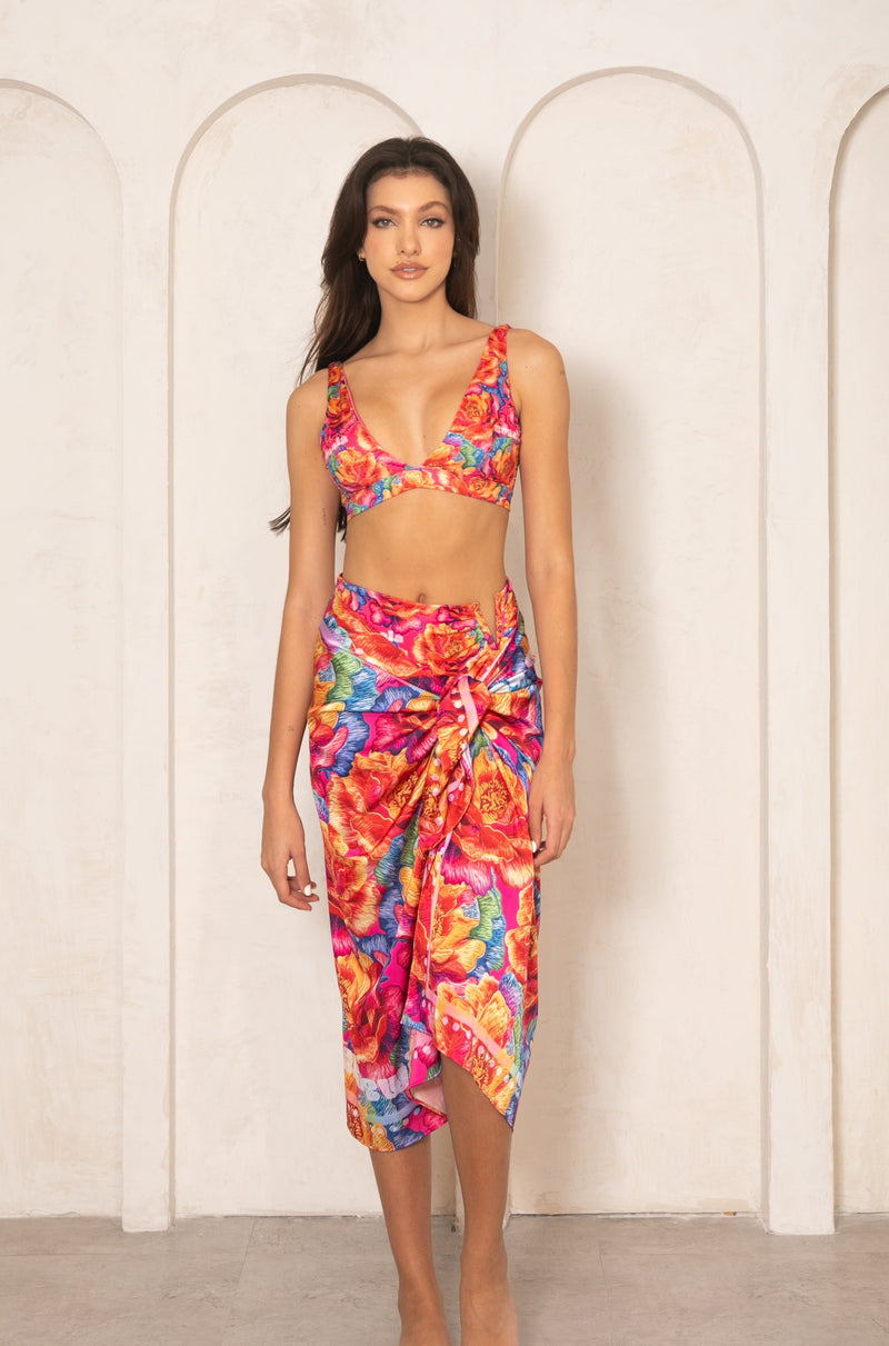Scarf Colorful Blossom
