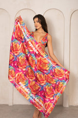 Scarf Colorful Blossom