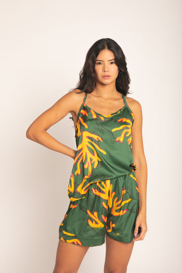 Pijama Multi-Uso Coral de Fuego
